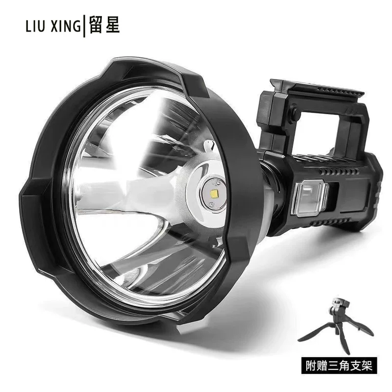 Портативная ручная LED-фонарь, водонепроницаемая лампа, прожектор с зарядкой, (кросс-граничная торговля), высокая мощность