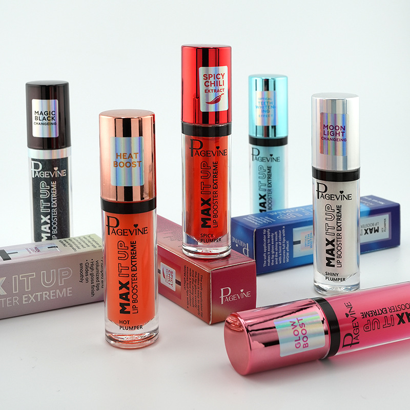 PÁGINA transfronteriza Aceite para rellenos de labios con pimienta, mentol, decoloración tibia, hidratante, hidratante, reparador, esmalte de labios de larga duración, comercio exterior