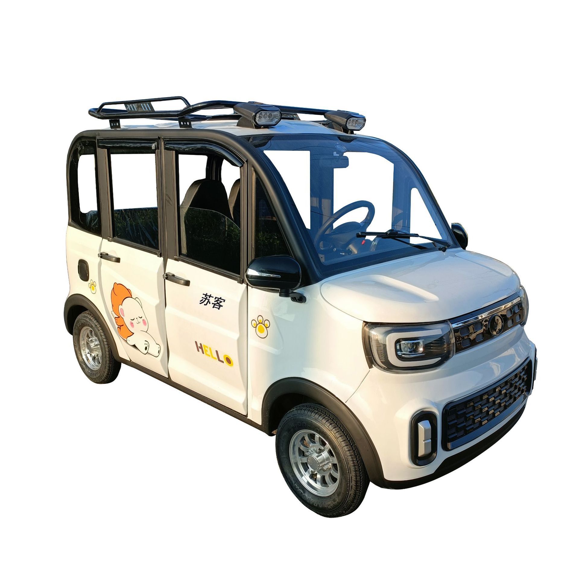 Scooter eléctrico de cuatro ruedas de mujer para niños y ancianos