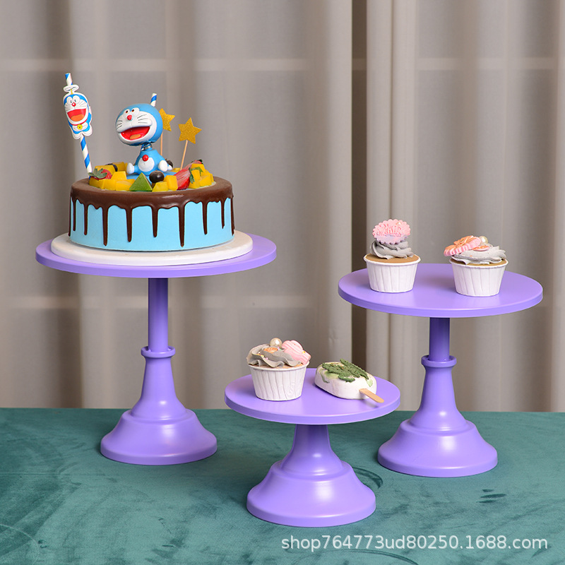 Soporte de Exhibición para Postres de Hierro Decorativo para Té de la Tarde