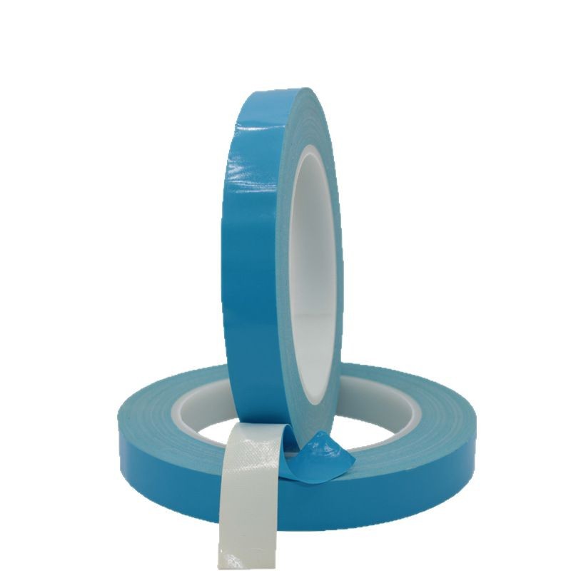 Cinta adhesiva de doble cara conductiva térmica de película Azul aislamiento adhesivo de doble cara de fibra de vidrio resistente a altas temperaturas cinta de disipación de calor barra de luz LED del panel cinta adhesiva conductiva térmica de doble cara
