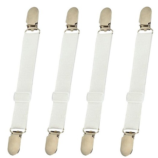 Hoja de cama de dos clips pinza de arena hoja de cama clip de fijación hoja de cama antideslizante fijación hebilla multifuncional ajustable hoja de cama