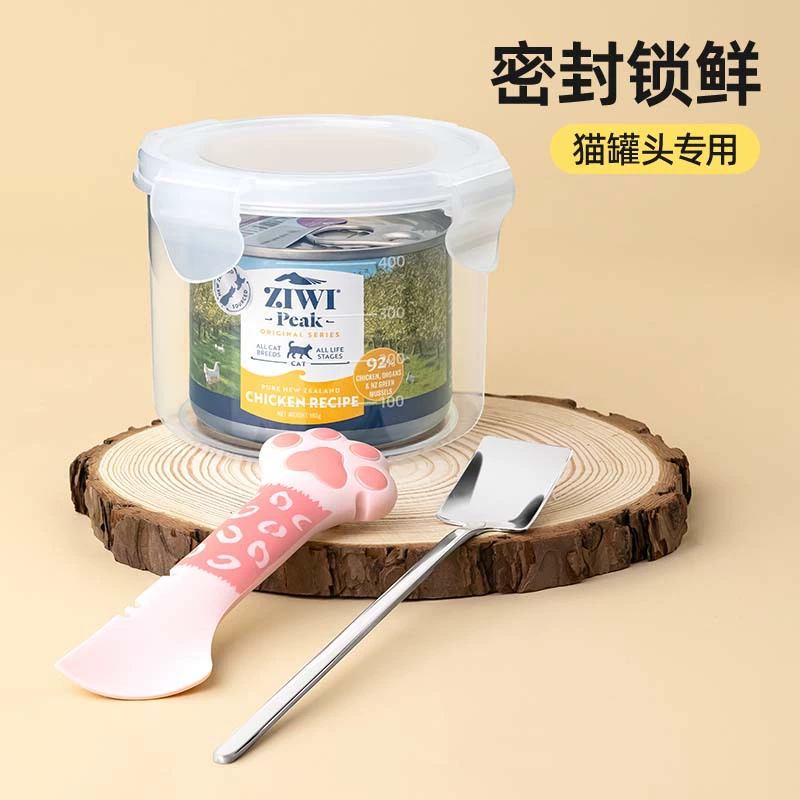 Коробка для хранения продуктов для домашних животных консервированная кошачья собака консервированная влажная пища ложка для кормления опечатка кошачья консервированная крышка ложка