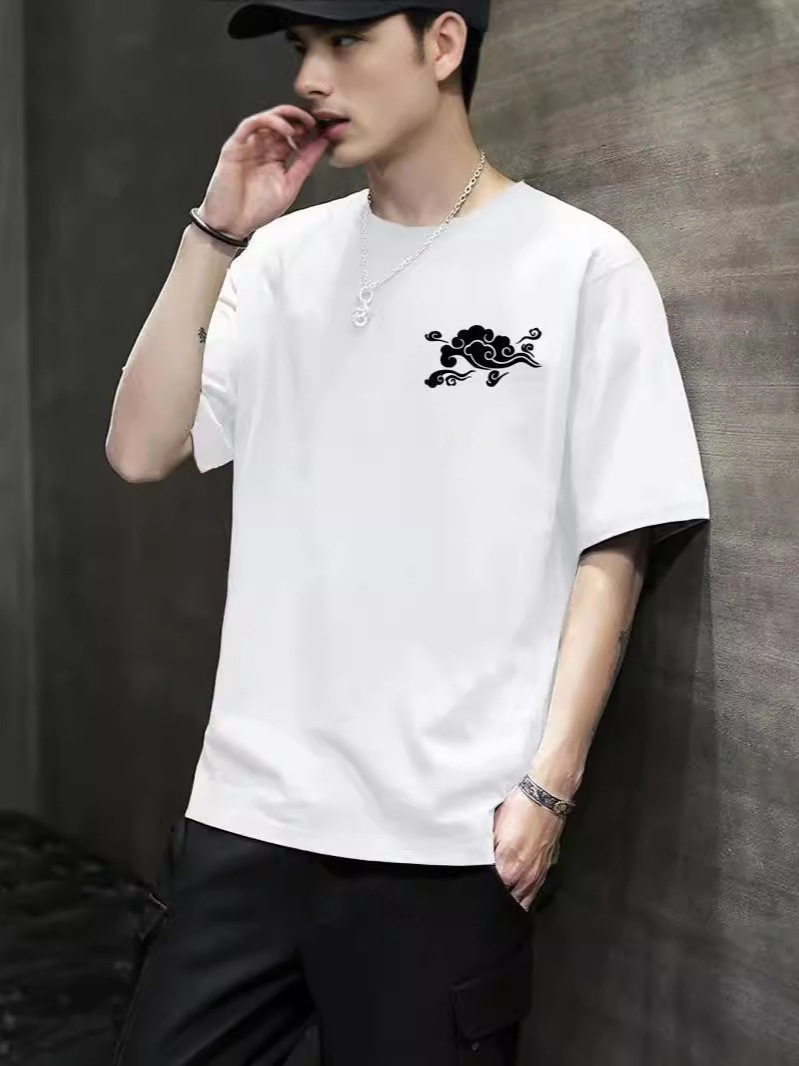 Camiseta de manga corta para hombre de moda verano pareja juvenil casual suelta media manga camisa de fondo para hombre camiseta superior para hombre