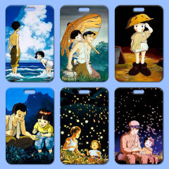 Firefly Tomb Card Holder Wholesale Student Meal Card School Badge Lanyard Work ID Access Card Small Card Factory Badge Lanyard