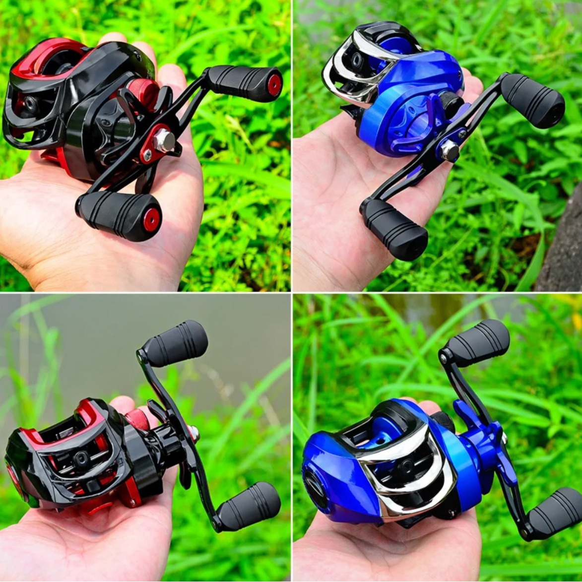 Carrete de pesca micro, totalmente metálico, multiusos, con copa de línea profunda, carrete para línea de pesca, carrete para señuelos, carrete de gota de agua, actualización antirrotura de línea.