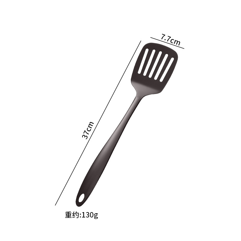 3326 곡선 손잡이 프라이팬 주걱-블랙