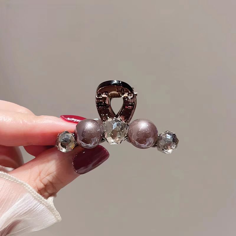 高级带钻侧边刘海碎发小抓夹女网红发夹后脑勺半夹发抓气质鲨鱼夹|undefined