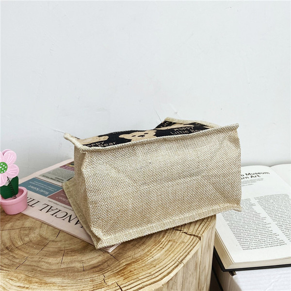 Japanese cartoon cute linen bag for students