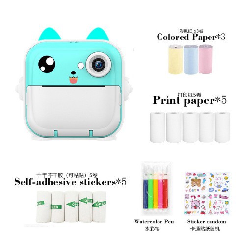 Transfronterizo nuevo Q5 tiro mal pregunta impresión cámara mini lente dual SLR cámara digital impresora de fotos