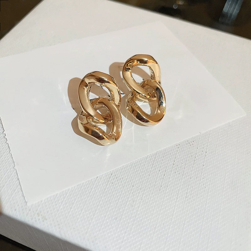 Серьги (Baoyu) металлическая серебряная игла, простой элегантный дизайн, высокое качество