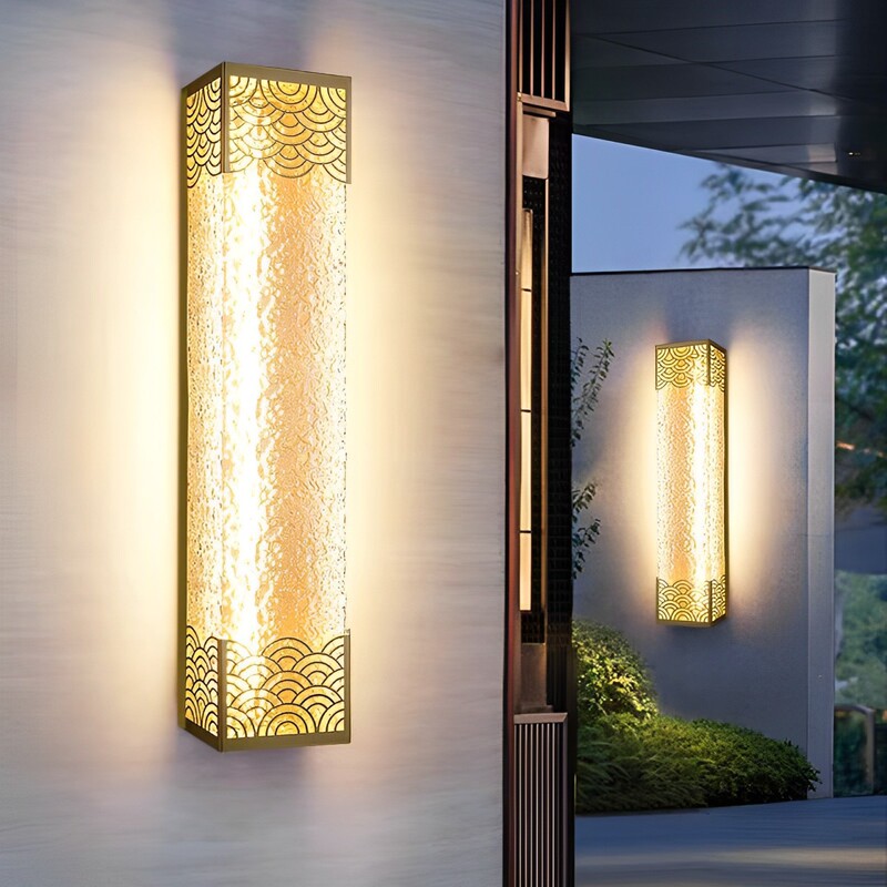 New Chinese Style Outdoor Wall Lamp Waterproof Garden Villa Door Door Door Exterior Wall Lamp Wall Lamp Outdoor Courtyard Wall Lamp