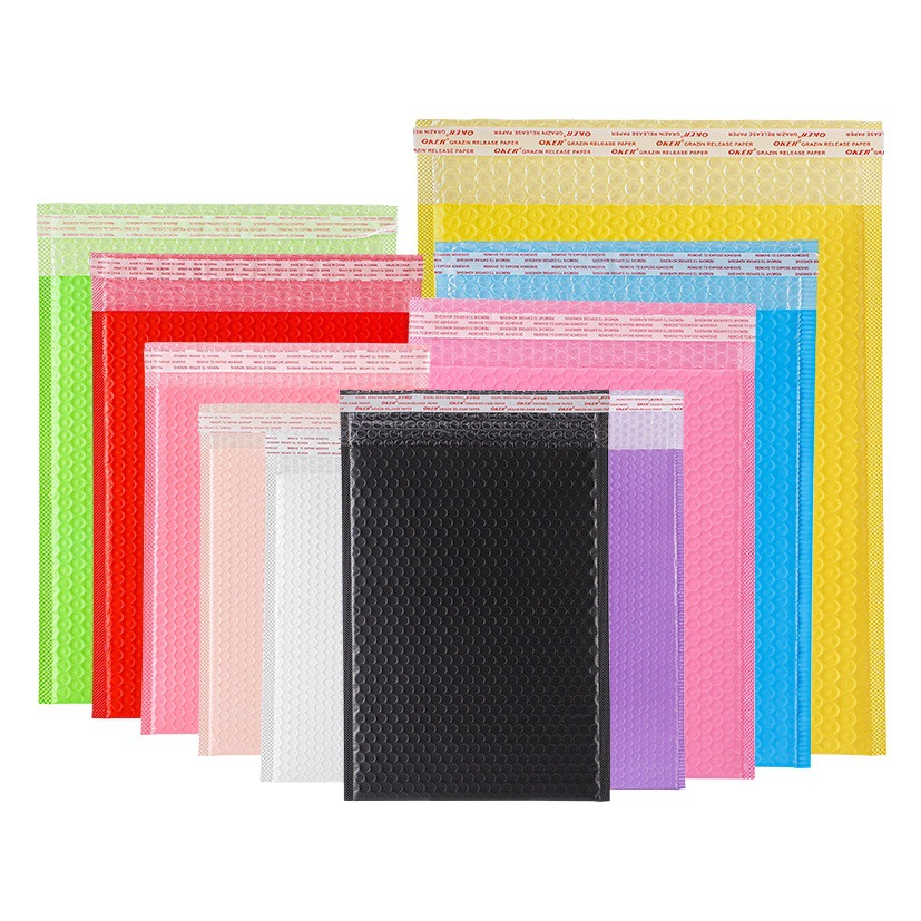 Bolsa de envoltura de burbuja de película coextruida de color bolsa de embalaje de ropa bolsa de espuma Express bolsa de burbuja