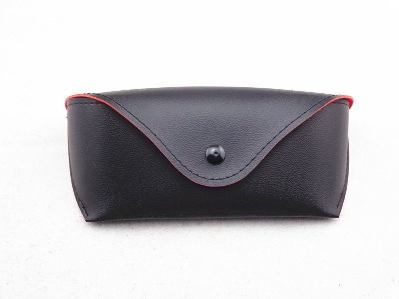 Leather handmade glasses case durable portable cassette sunglasses case PVC leather glasses soft case Wholesale