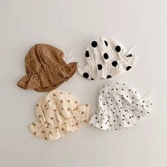 秋南 嬰兒帽子春秋2024時尚新款可愛新生兒寶寶宮廷帽遮陽帽批發