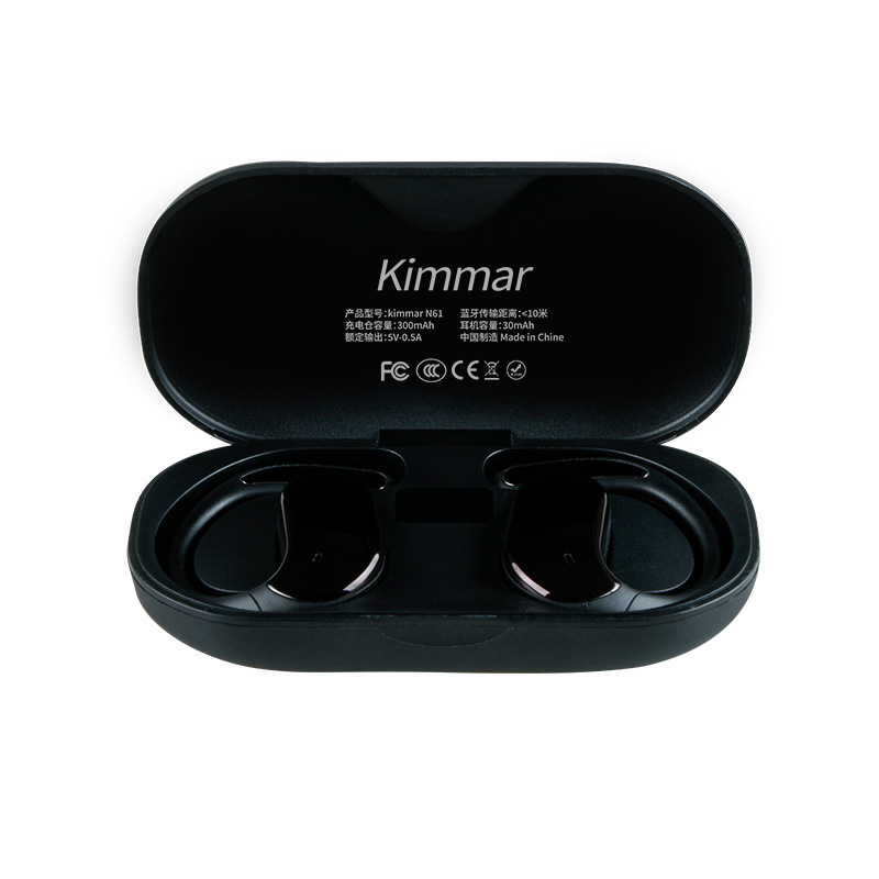 在庫あり、すぐに発送できる耳掛け式 Bluetooth ヘッドセット、オープンイヤー型ワイヤレス ヘッドセット、軽量、非誘導性ノイズ リダクション スポーツ ヘッドセット|undefined