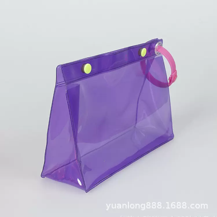 批发PVC立体纽扣化妆品收纳包 TPU旅行便携洗漱袋 软胶塑料手提包