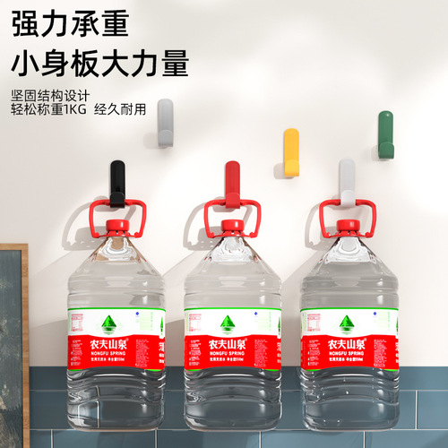 J-shaped hook with strong backing and door-mounted clothes hook without punching kitchen wall-mounted wall plastic adhesive hook manufacturer
