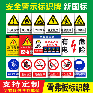 Sign Warning Sign Warning Fire Construction Site Construction Distribution Room Factory Workshop Production Customization
