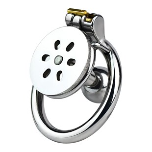 Frrk Wearable with Massage Steel Ball Silicone Catheter Negative Lock Male Stainless Steel Chastity Lock Sm Abstinence Sex Toy