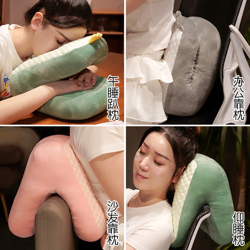 Double-sided nap pillow, sleeping pillow for primary school students lying on the table, sleeping pillow, nap artifact, office pillow
