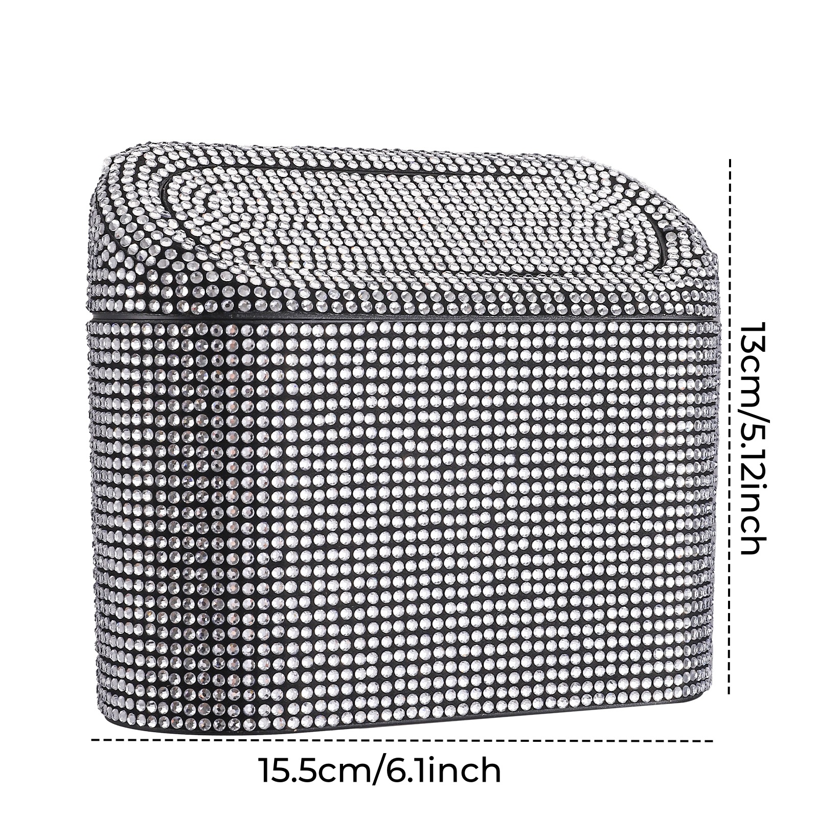 Rhinestone Car Trash Can Car Interior Storage Bin