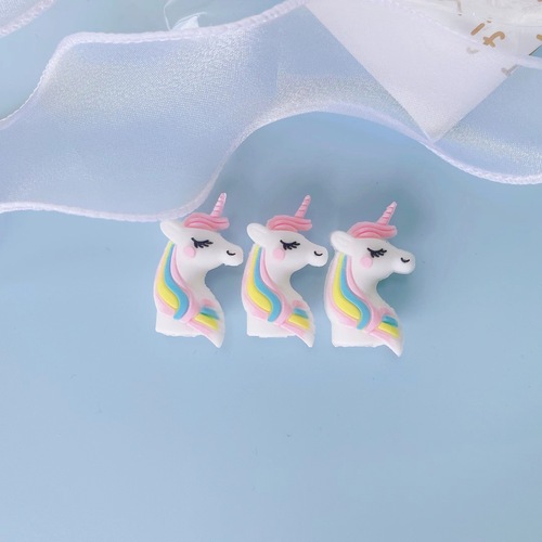 Creative cartoon unicorn pen cap protector 3D stereoscopic neutral pen pencil PVC soft rubber pen tip factory wholesale