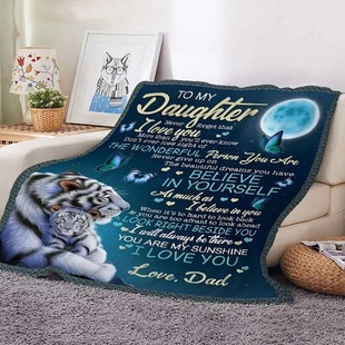 Cross-border Hot Blankets for Daughter Gifts, Animals for Daughter HD Printed Super Soft Flannel Cover Blanket