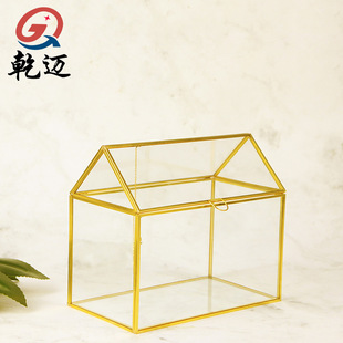 Amazon Gold Glass Retro Dust Cover Glass House