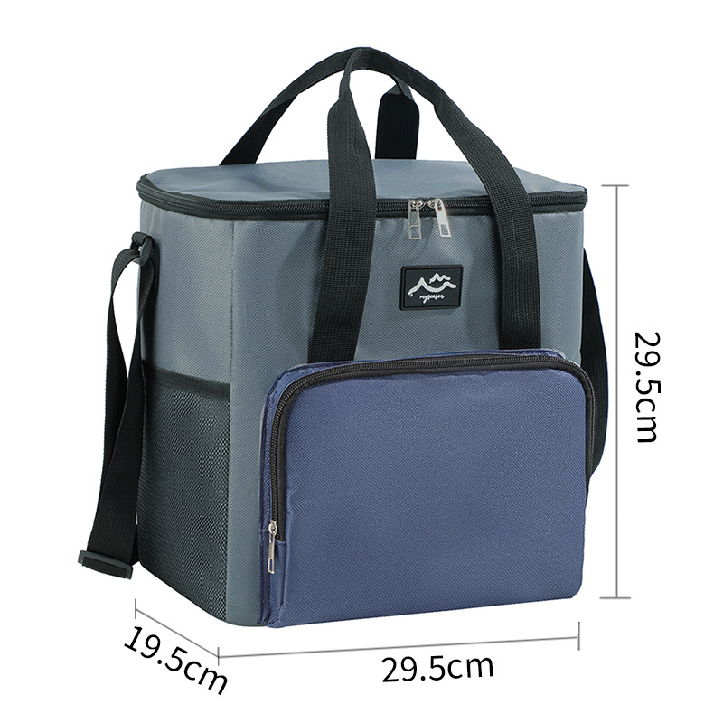 Bolso de hielo de picnic al aire libre transfronterizo, bolso de hielo fresco para automóvil, bolso de aislamiento de mensajero portátil, bolso bento, comida para acampar, refrigeración