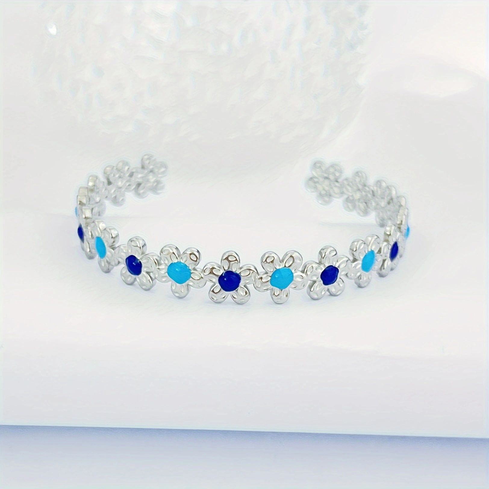 Pulsera de aceite de goteo de acero inoxidable clásico, joyería de todo fósforo para mujer, apertura de acero de titanio de alto valor, joyería no decolora al por mayor