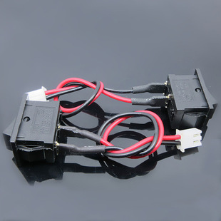 Boat switch 21*15 with line 2.54 terminal 6A 250V printer switch line length 10CM silver point KCD1