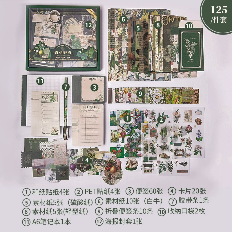 Подарочная коробка в стиле ретро для серии Xinmo Islands Jiangchuan Nuan Sending, книга/руководство, авторская заметка, подписной материал, бумага