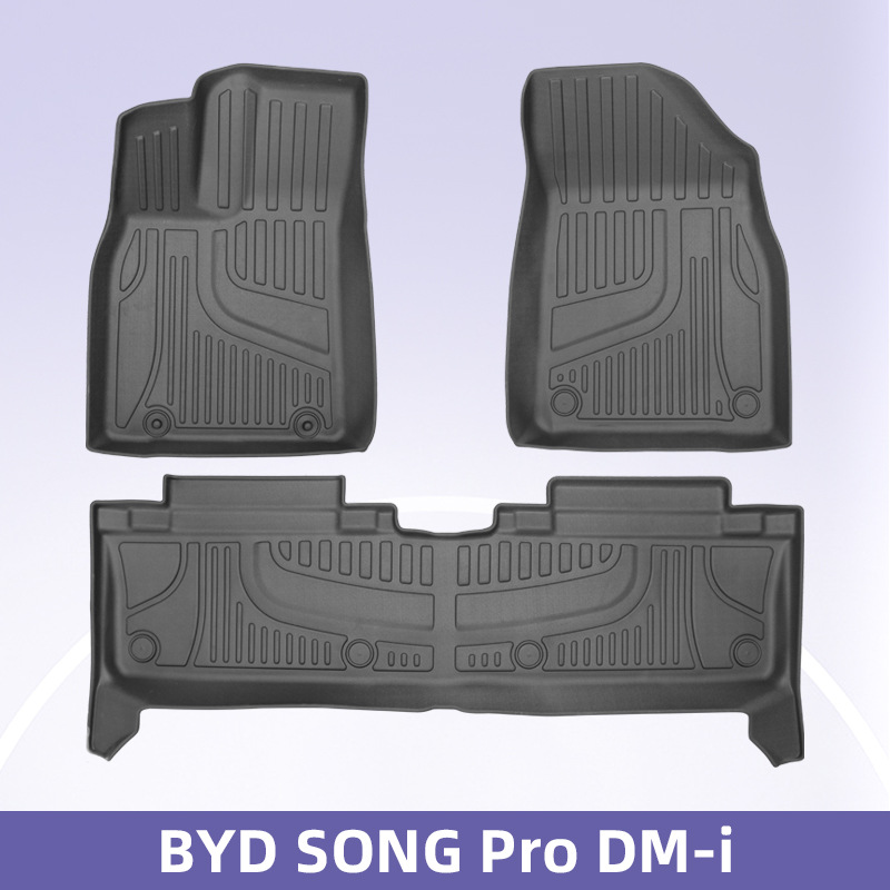 Aplicable a BYD SONG PRO 2025 3D todo el tiempo material TPE almohadilla de pie de automóvil almohadilla del maletero