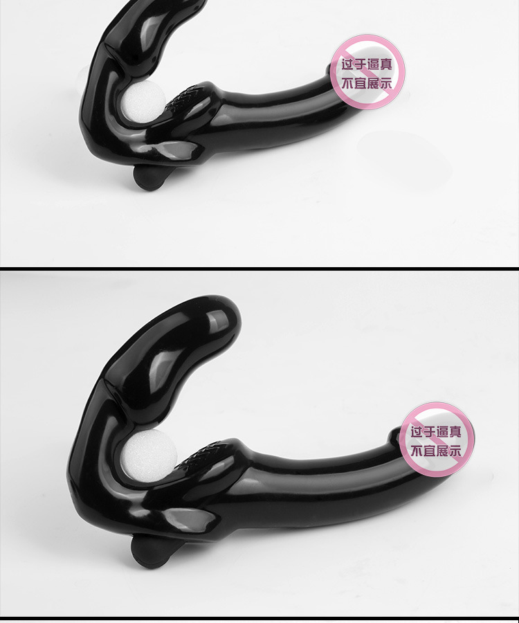 Remote Control Double-Headed Wearable Vibrating Dildo, TPE, Adult Couples Toy — detail image 9