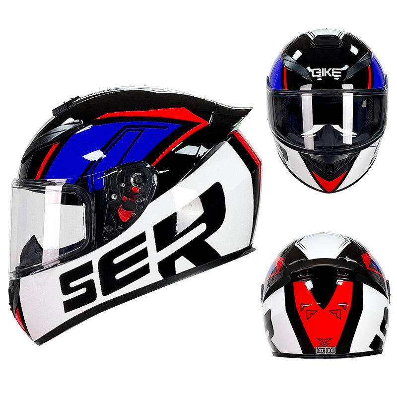 Cascos de Motocicleta para Hombre y Mujer, Cascos de Seguridad para Vehículos Eléctricos de Invierno, Cascos Integrales para Motociclistas para Todas las Estaciones, Protección de Tendencia Nacional para Conducir