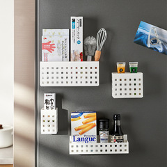 日本磁吸收納架冰箱磁鐵壁掛收納盒掛架調味料置物架免打孔儲物