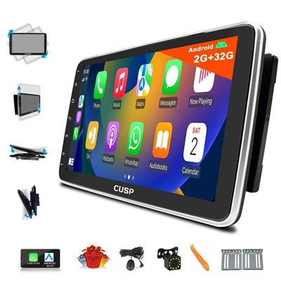 Cross-Border Exclusive Supply 10.1inch Single-Chip Android Universal Ultra-Thin Car Central Control Screen Wireless Carplay Reversing Camera (Other Automotive Communications)