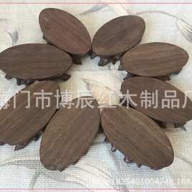厂家直供批发红木黑枝木椭圆根雕整料底座奇石花瓶工艺品摆件