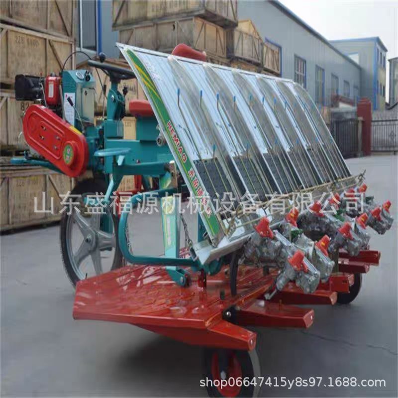 直销步进式水稻式插秧机 农田4行6行种植机 自带动力播种插秧机