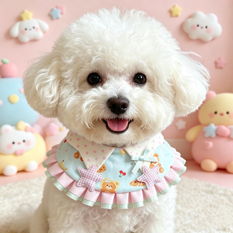 Pet Cat and Dog Bibs, Cute Cartoon Printed Bibs, Small and Medium-Sized Dog Bibs, Teddy Lace Bibs, Wholesale Pet Cat and Dog Bibs, Cute Cartoon Printed Bibs, Small and Medium-Sized Dog Bibs, Teddy Lace Bibs, Wholesale