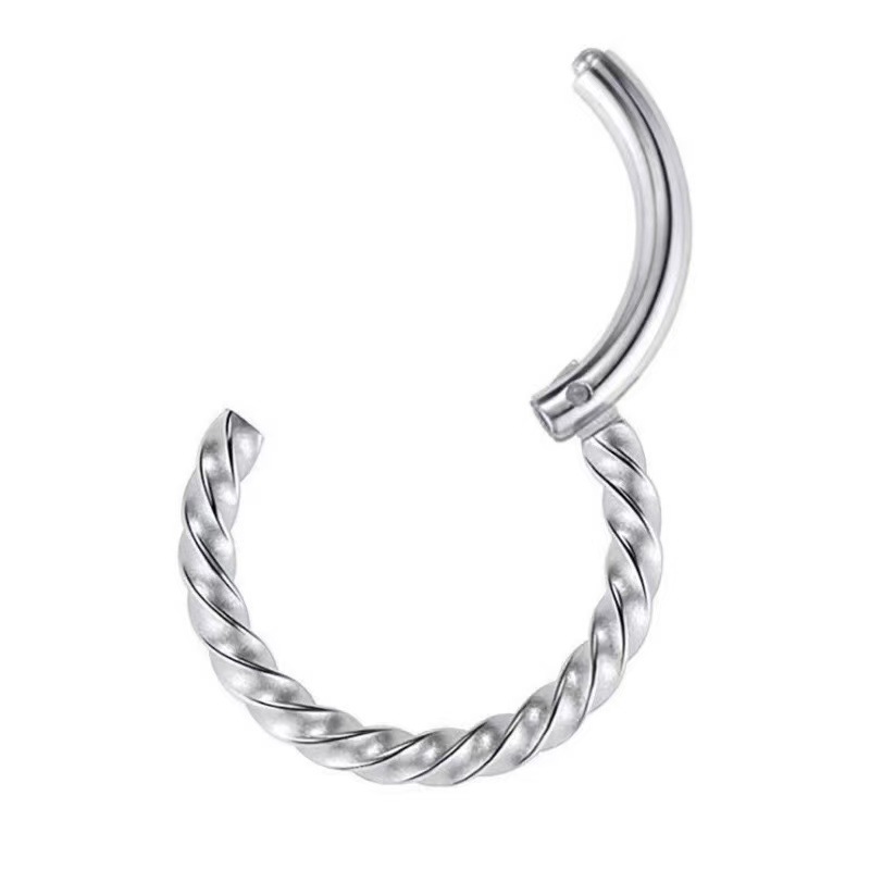 Piercing Nasenring Aus Edelstahl Körperschmuck Elegantes Design_voghion.com