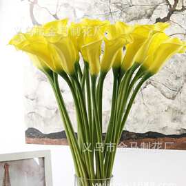 现货PU马蹄莲仿真花手感海芋假花装饰花婚礼堂花艺手捧花插花花艺