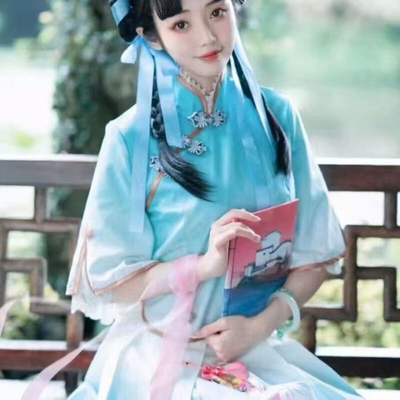 王者栄光西施COS服民国風少女ゲーム詩語江南卒業服コスプレ衣装一式|undefined