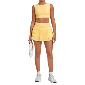 AYM043956 Backless Vest Tennis Set Anti-Exposure Breathable 2-Piece Aoyema wholesale