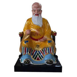 树脂玻璃钢福神禄星寿星神像图片彩绘贴金河南佛像厂直销