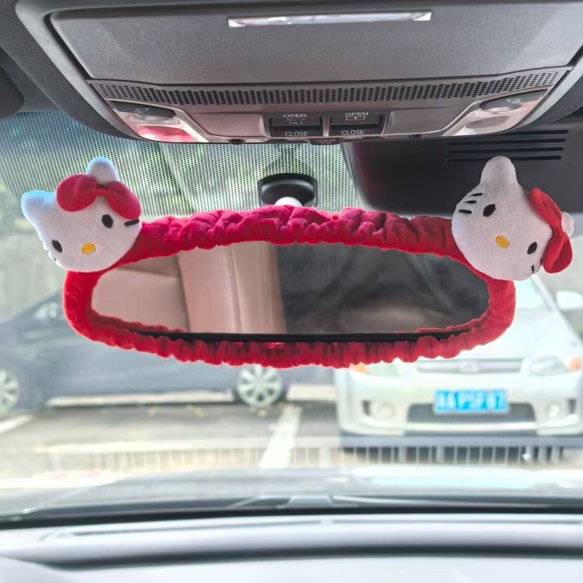 厂家直发汽车后视镜套女卡通可爱创意倒车镜保护套车内装饰用品