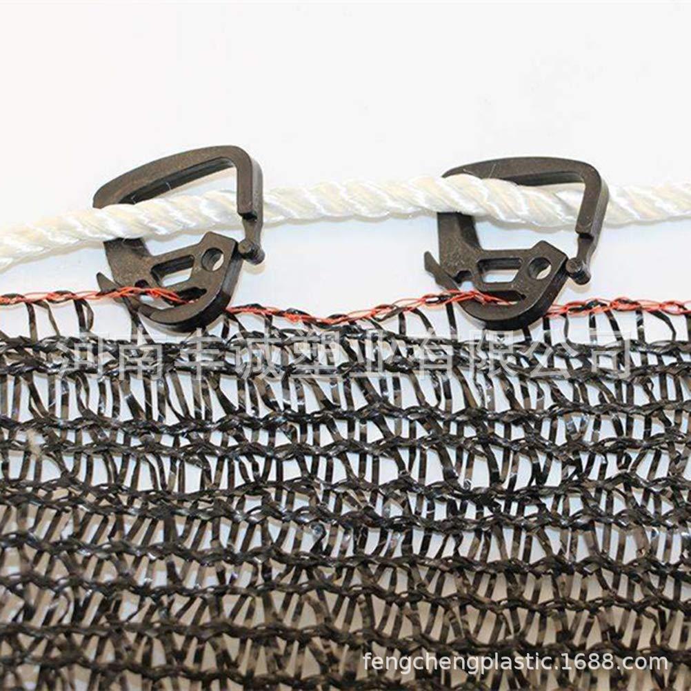 工厂供应遮阳网夹子防晒网挂钩抗老化遮阳网挂钩现货黑色小夹子