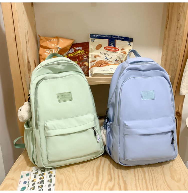 Schoolbag Women's Small Fresh Large Capacity Backpack for Primary and Secondary School Students Travel Durable Fashion All-match Backpack