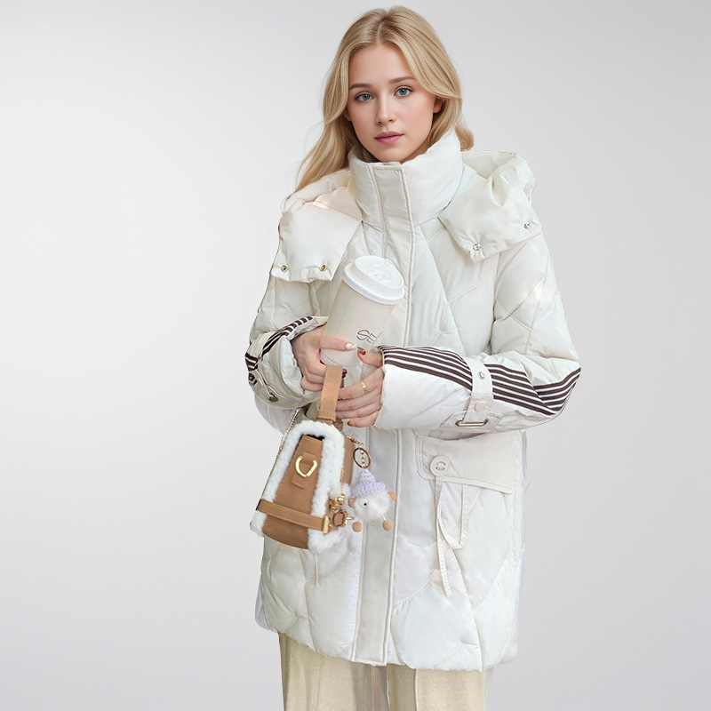 2025 nuevo estilo coreano de moda suelta y gruesa chaqueta de algodón con capuzas chaqueta de algodón de moda image 8